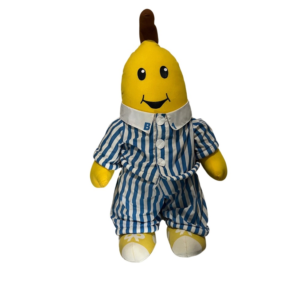 Vintage RARE Bananas in Pajamas B1 Plush 2.5 ft Tall Large Stuffed‎ Toy Strip